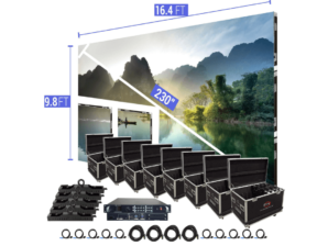 LED Video Wall System 3.9mm - 16'5" wide x 9'10.1" high (60 Panels)