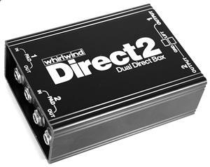 WhirlWind Direct2 dual 1/4 to XLR Direct Box